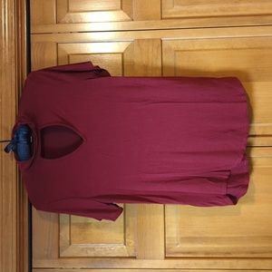 Size M mock neck blouse